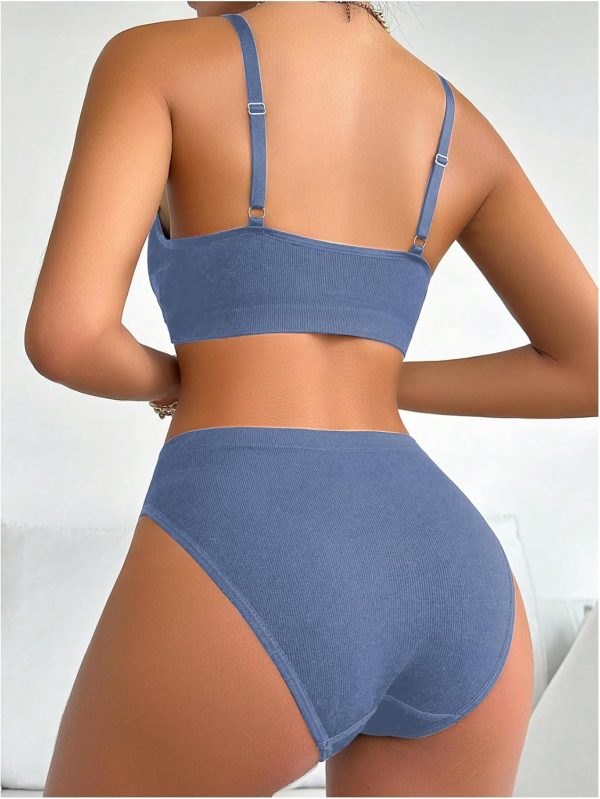 Women Lingerie Set 2 Piece Wireless Bra and Panty Underwear Sets - Image 2