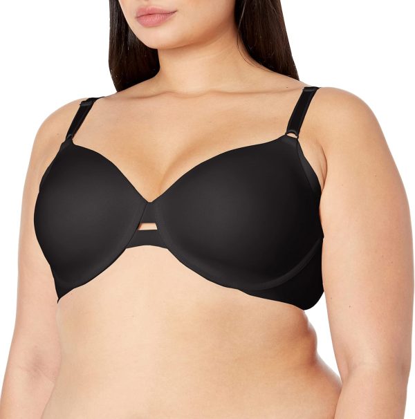Women's No Side Effects Underarm-Smoothing Comfort Underwire Lightly Lined T-Shirt Bra 1356