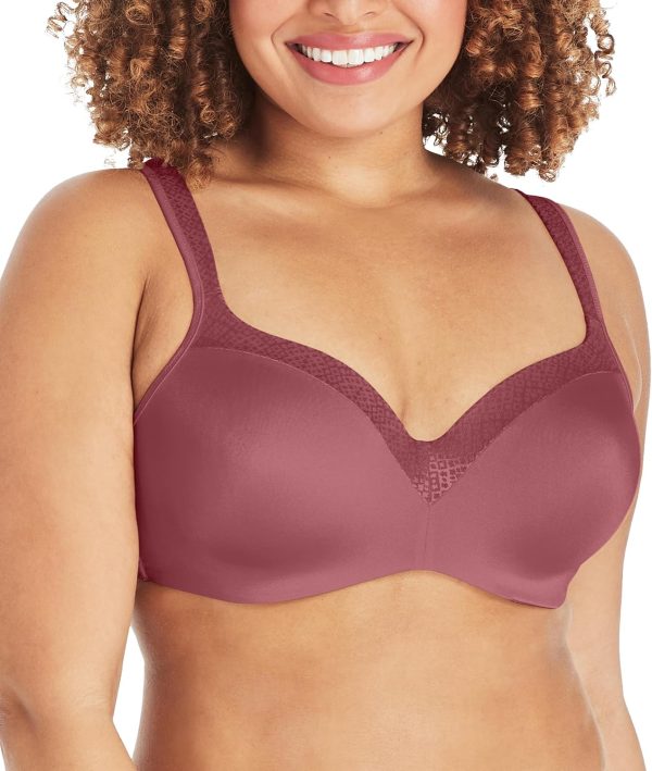 Women's  Underwire Bra 4823, Full Coverage Balconette T-Shirt Bra for Full Figures